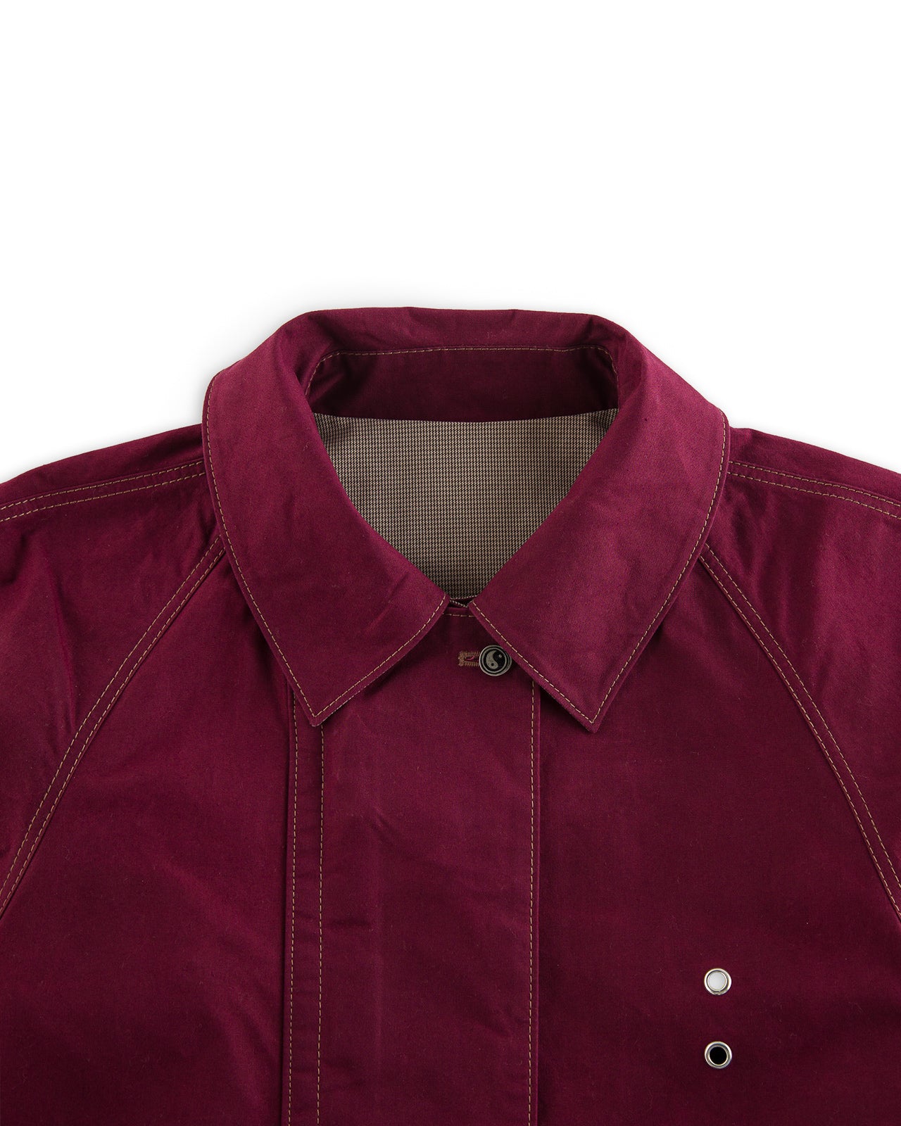 W'Menswear Reversible Cycling Trench - Burgundy - Standard & Strange