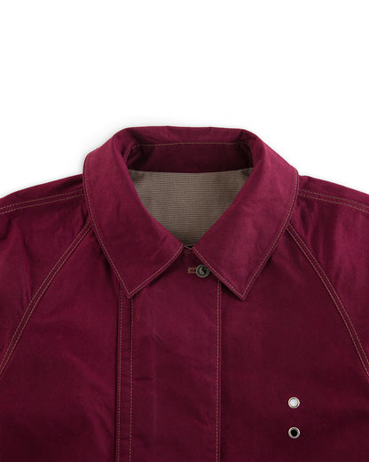 W'Menswear Reversible Cycling Trench - Burgundy - Standard & Strange