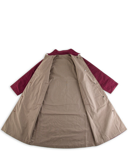 W'Menswear Reversible Cycling Trench - Burgundy - Standard & Strange
