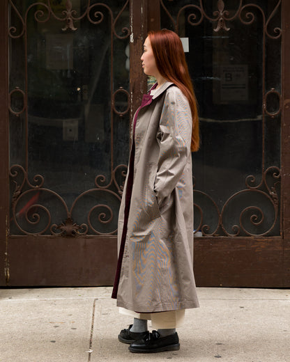 W'Menswear Reversible Cycling Trench - Burgundy - Standard & Strange