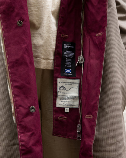 W'Menswear Reversible Cycling Trench - Burgundy - Standard & Strange