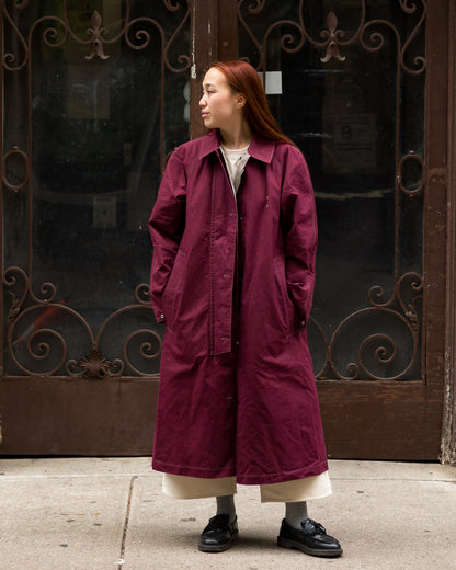 W'Menswear Reversible Cycling Trench - Burgundy - Standard & Strange