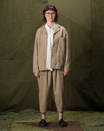 W'Menswear Service Blazer - Cream - Standard & Strange