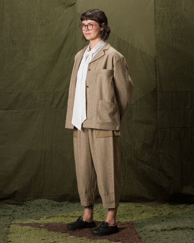 W'Menswear Service Blazer - Cream - Standard & Strange