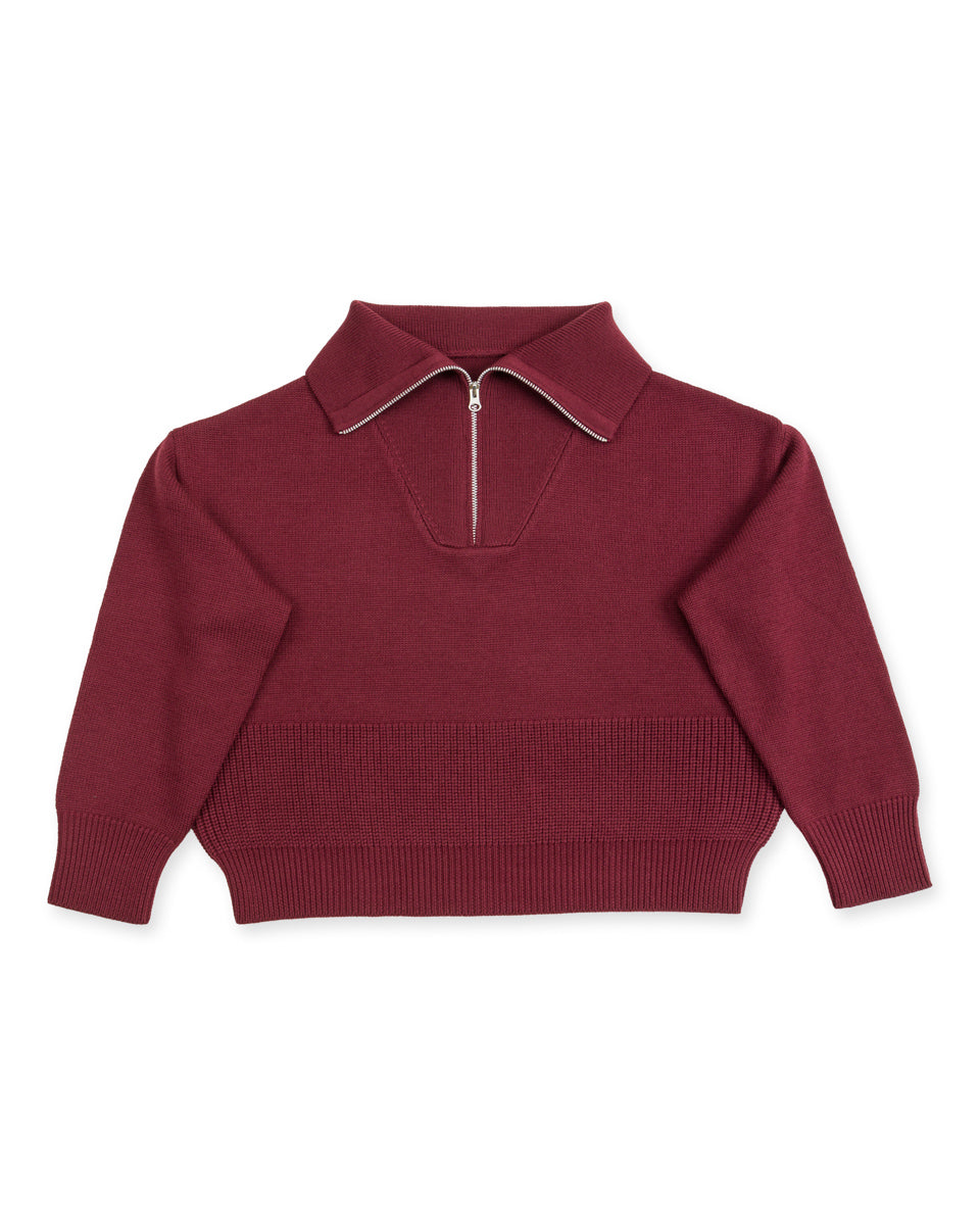 W'Menswear Track Sweater - Burgundy - Standard & Strange