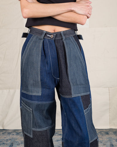 W'Menswear Unisex Freedom Flight Trouser - Denim - Standard & Strange