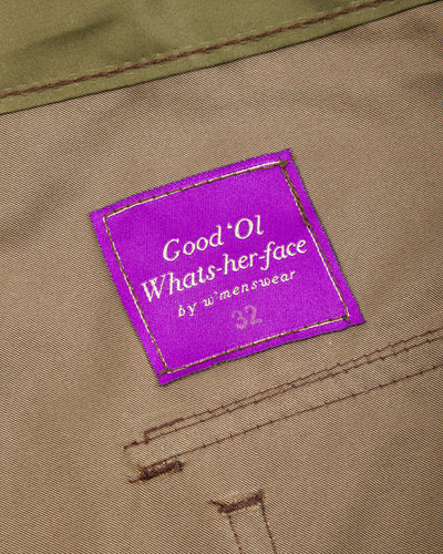 W'Menswear Unisex Freedom Flight Trouser - OD Green - Standard & Strange