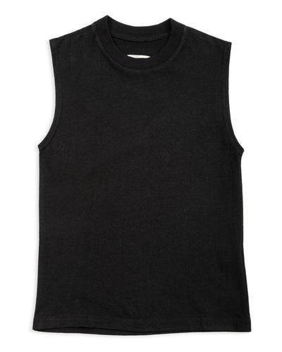 W'Menswear W'mens Tank - Black Cotton/Hemp - Standard & Strange