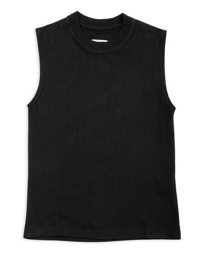 W'Menswear W'mens Tank - Black Cotton/Hemp - Standard & Strange