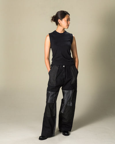 W'Menswear W'mens Tank - Black Cotton/Hemp - Standard & Strange