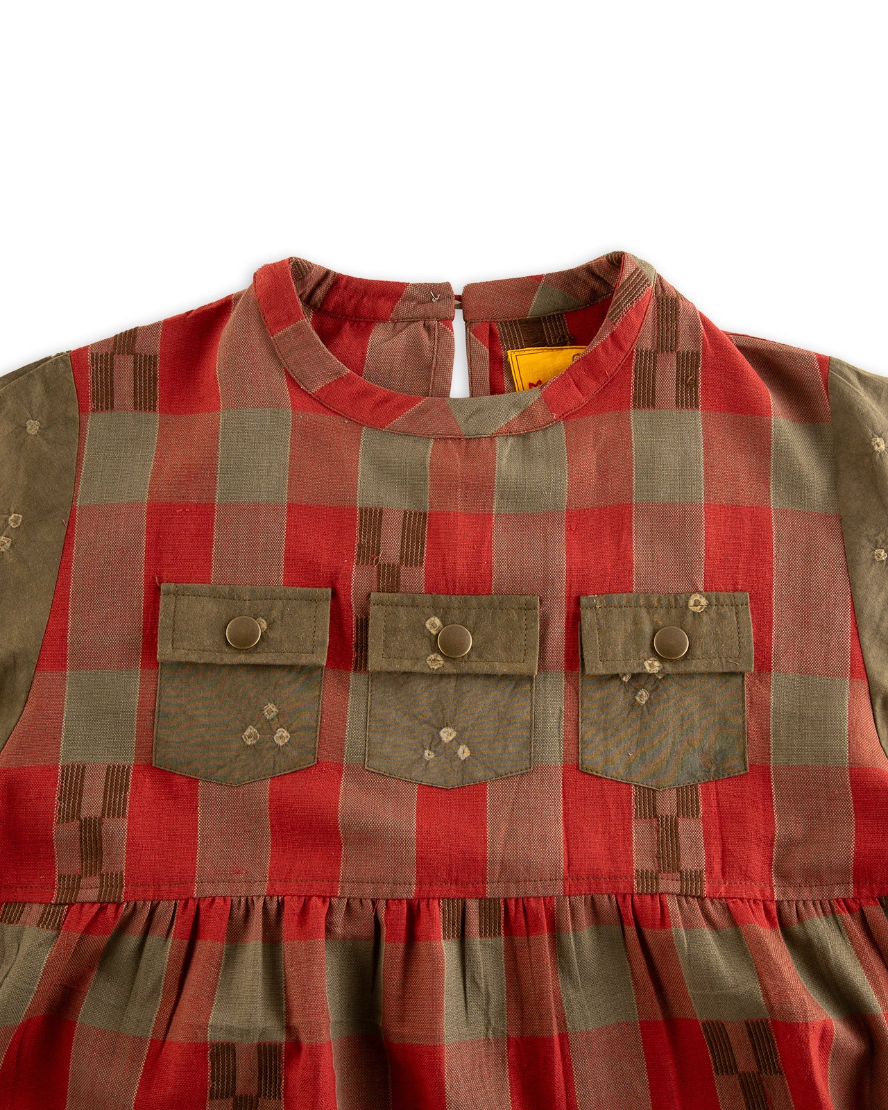 W'Menswear W'menswear x Kardo Summer Fortune Pocket Dress - Red/Green Cotton - Standard & Strange
