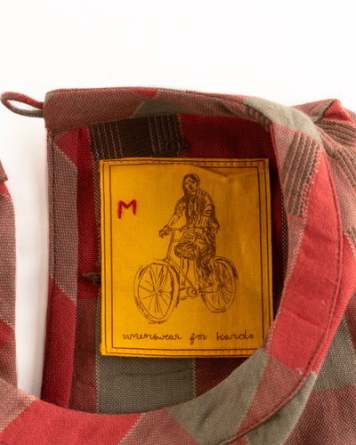 W'Menswear W'menswear x Kardo Summer Fortune Pocket Dress - Red/Green Cotton - Standard & Strange