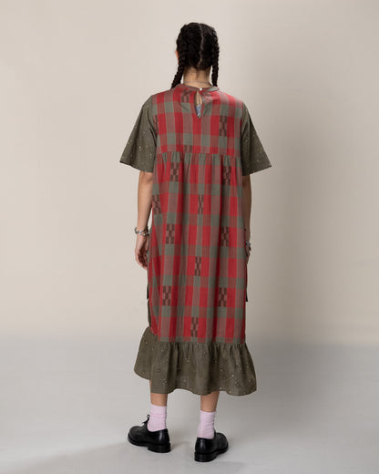 W'Menswear W'menswear x Kardo Summer Fortune Pocket Dress - Red/Green Cotton - Standard & Strange