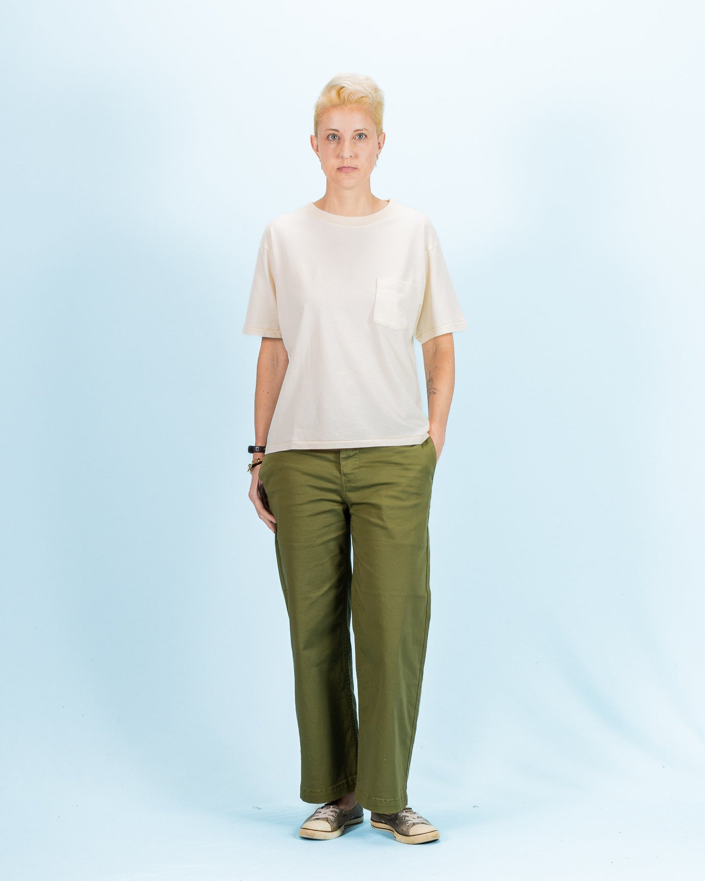 W'Menswear Bowl Tee - Natural Cotton/Hemp - Standard & Strange