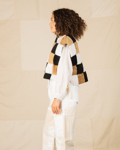 W'Menswear Freedom Sheepskin Vest - Multi - Standard & Strange