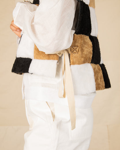 W'Menswear Freedom Sheepskin Vest - Multi - Standard & Strange