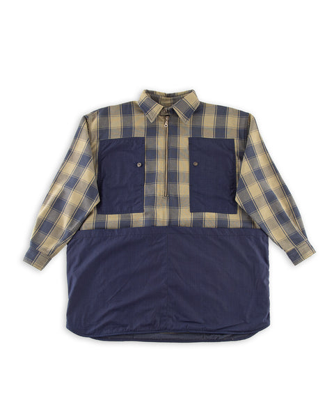 W'Menswear Mechanical Aid Shirt - Indigo Check - Standard & Strange