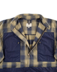 W'Menswear Mechanical Aid Shirt - Indigo Check - Standard & Strange