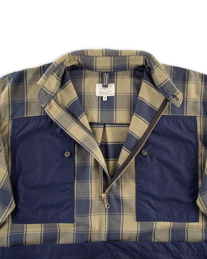 W'Menswear Mechanical Aid Shirt - Indigo Check - Standard & Strange