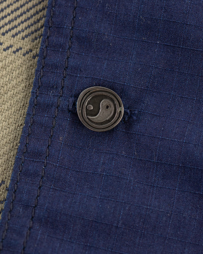 W'Menswear Mechanical Aid Shirt - Indigo Check - Standard & Strange