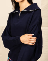 W'Menswear Track Sweater - Navy - Standard & Strange