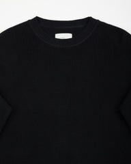 W'Menswear Waffle Pullover - Black - Standard & Strange