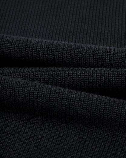 W'Menswear Waffle Pullover - Black - Standard & Strange