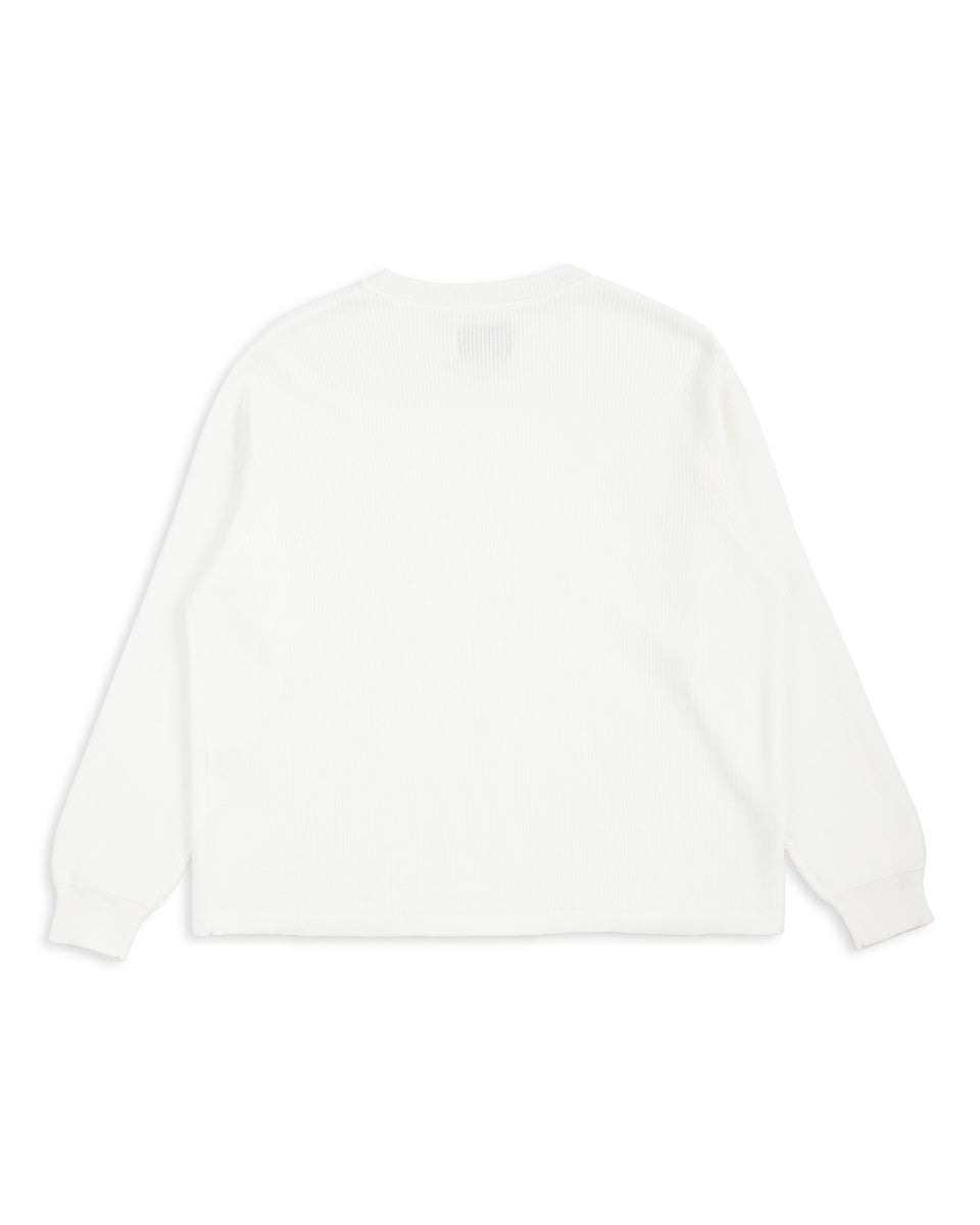 W'Menswear Waffle Pullover - Off-White - Standard & Strange