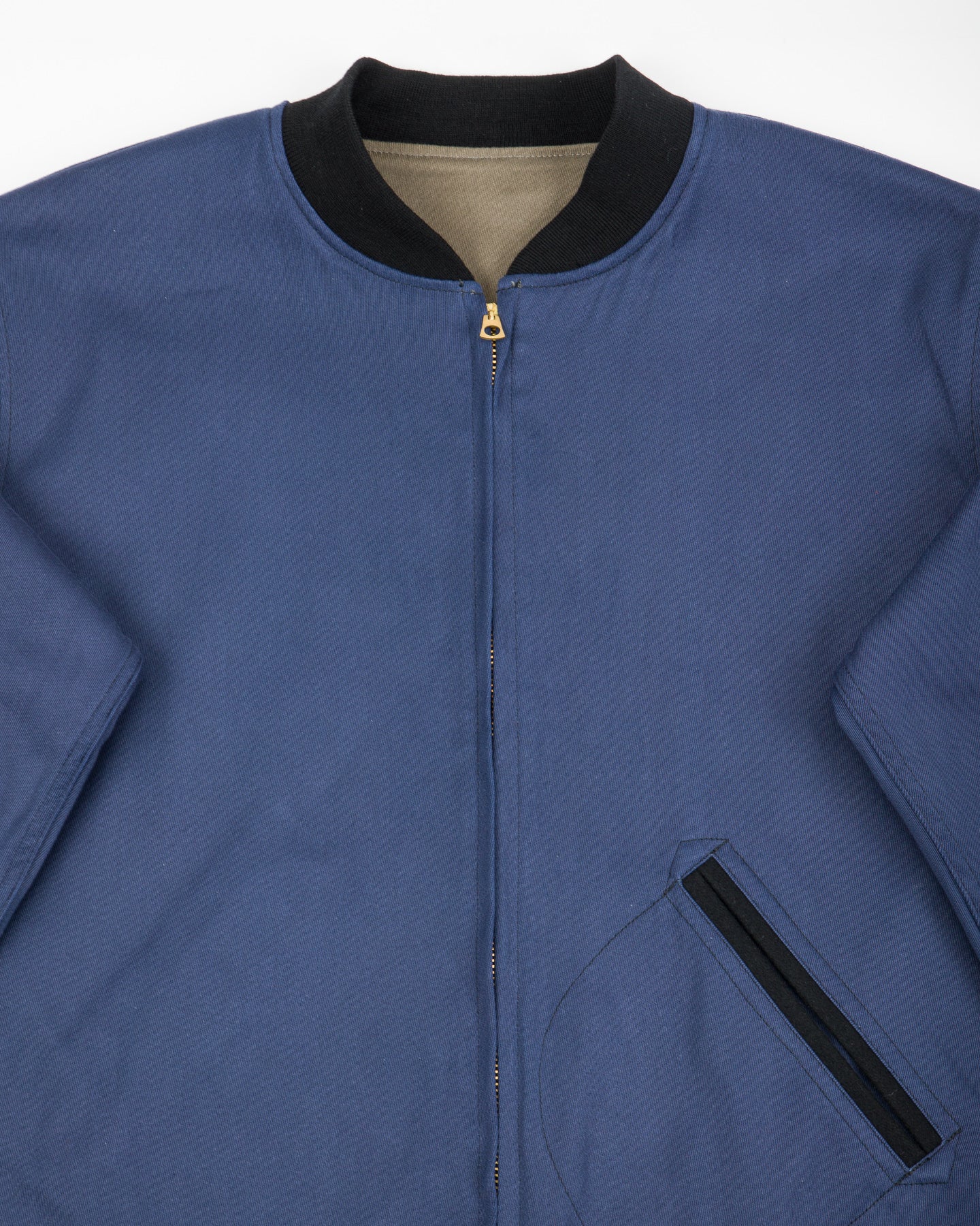 Warehouse Cadet's Varsity Jacket - Gray/Navy - Standard & Strange