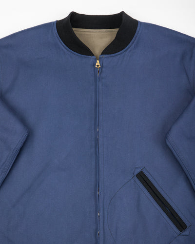 Warehouse Cadet's Varsity Jacket - Gray/Navy - Standard & Strange