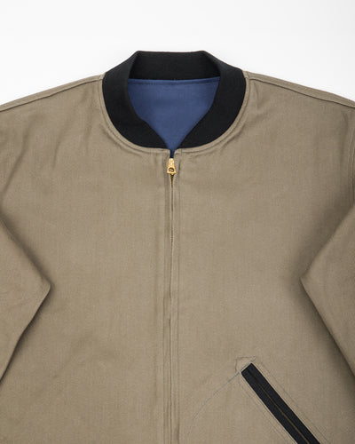 Warehouse Cadet's Varsity Jacket - Gray/Navy - Standard & Strange