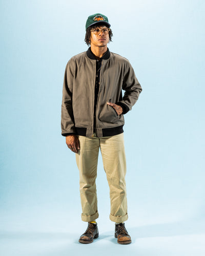 Warehouse Cadet's Varsity Jacket - Gray/Navy - Standard & Strange