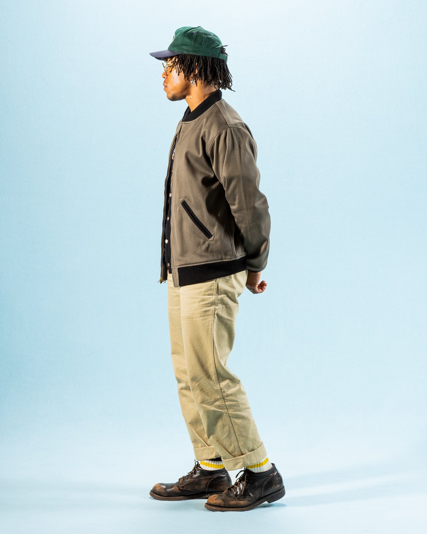 Cadet's Varsity Jacket - Gray/Navy – Standard & Strange