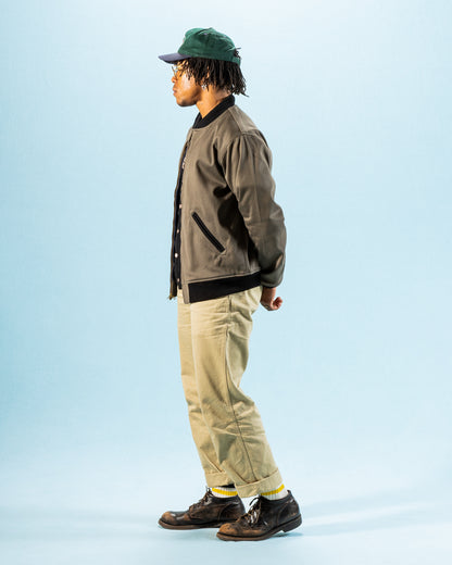 Warehouse Cadet's Varsity Jacket - Gray/Navy - Standard & Strange