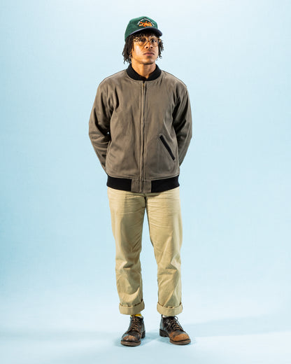 Warehouse Cadet's Varsity Jacket - Gray/Navy - Standard & Strange