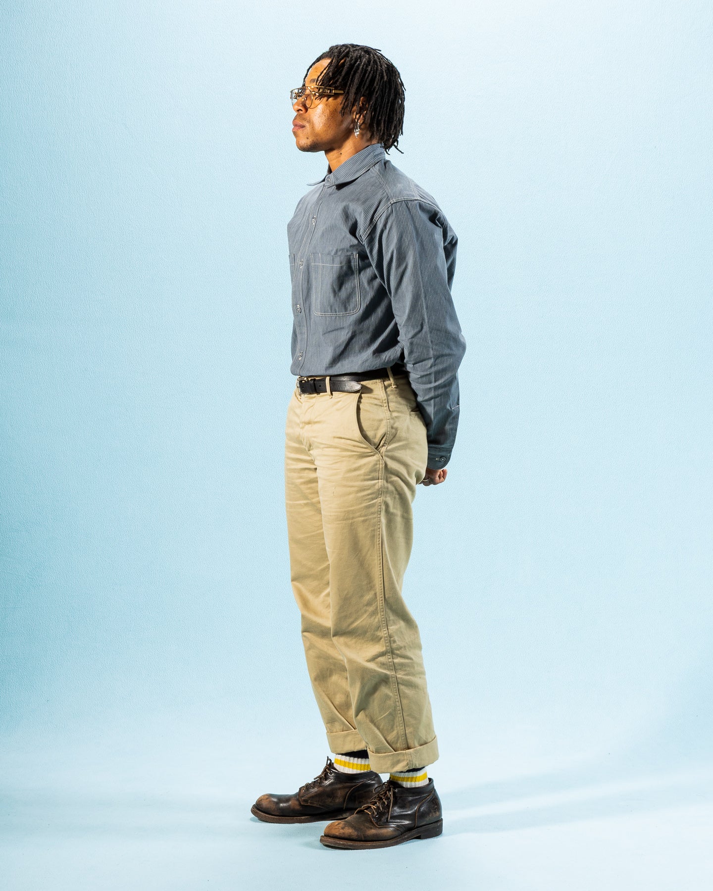 Warehouse Lot 3054 Wide Awake Shirt - Stripe - Standard & Strange