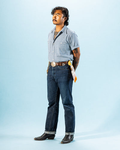 Warehouse Lot 3056 Check Work Shirt - Blue Gingham - Standard & Strange