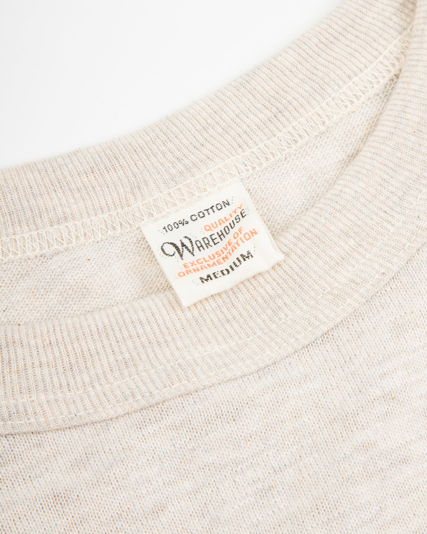 Warehouse Long Sleeve Crew Neck Tee - Oatmeal - Standard & Strange