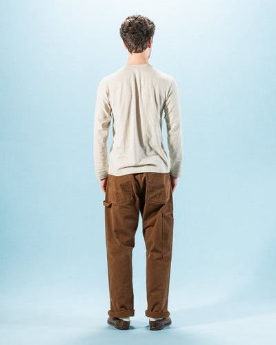 Warehouse Long Sleeve Crew Neck Tee - Oatmeal - Standard & Strange