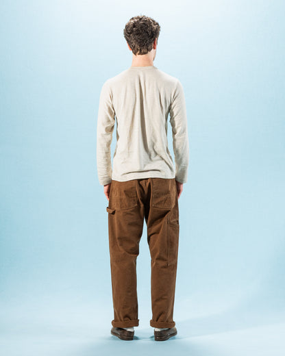Warehouse Long Sleeve Crew Neck Tee - Oatmeal - Standard & Strange