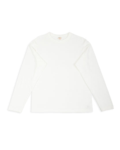 Warehouse Long Sleeve Crew Neck Tee - Off White - Standard & Strange