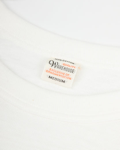 Warehouse Long Sleeve Crew Neck Tee - Off White - Standard & Strange