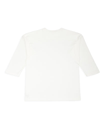 Warehouse Three Quarter Football Shirt - Off White - Standard & Strange