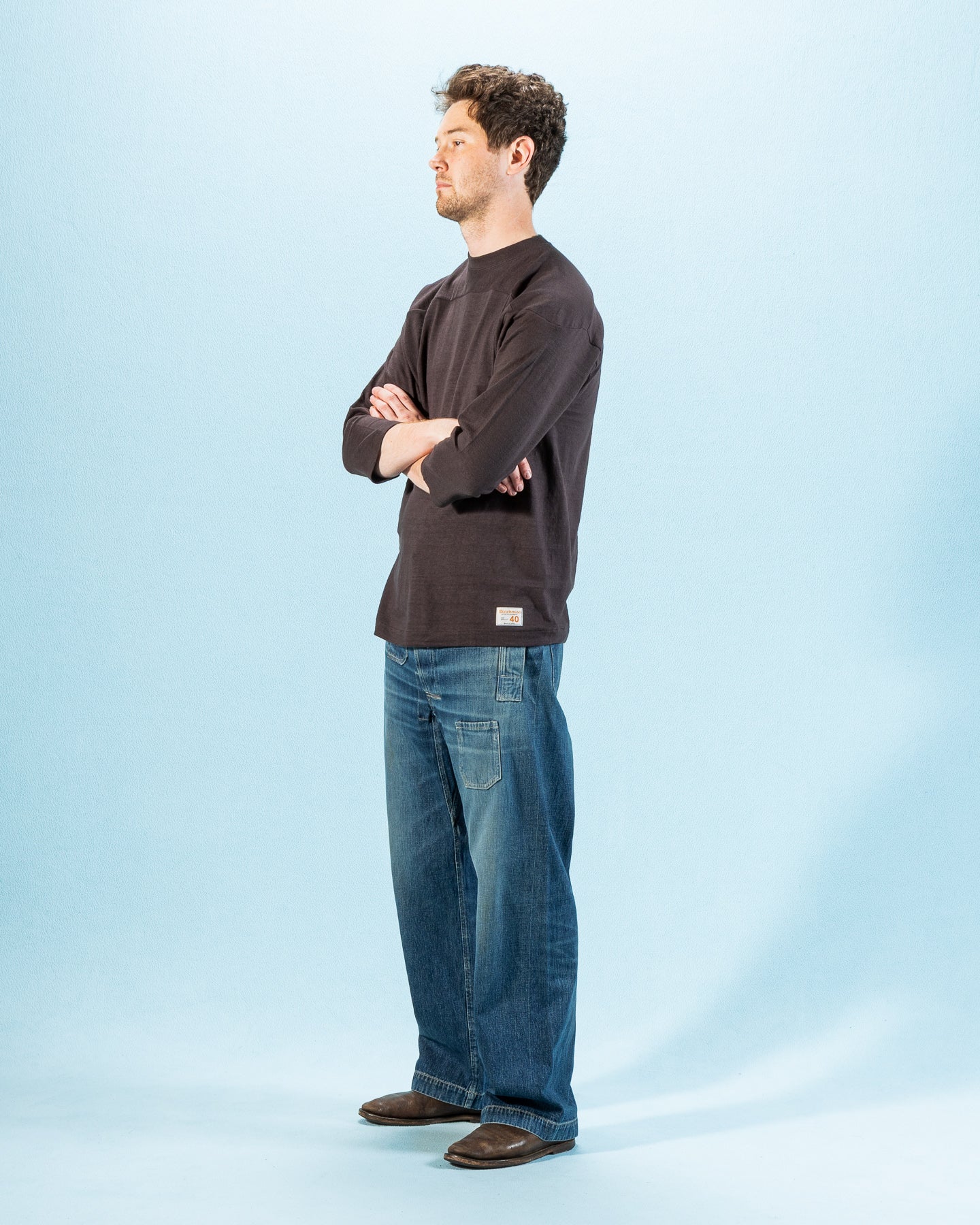 Warehouse Three Quarter Football Shirt - Sumikuro - Standard & Strange