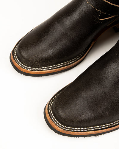 S&S x Wesco Quick Striker Engineer Boot - Olive Waxed Flesh