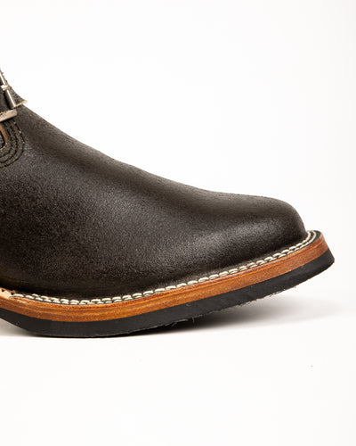 S&S x Wesco Quick Striker Engineer Boot - Olive Waxed Flesh