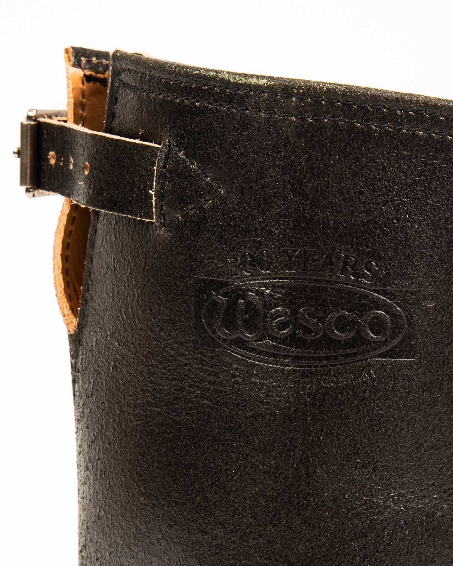 Wesco S&S x Wesco Quick Striker Engineer Boot - Olive Waxed Flesh