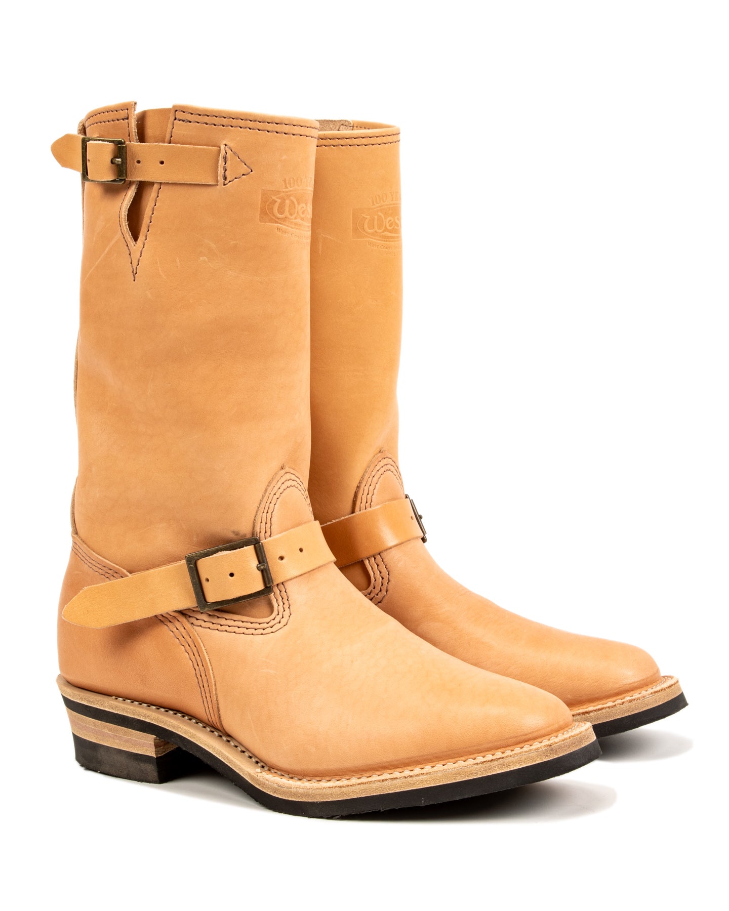 S&S x Wesco Van Cleef III Veg Tan Engineer Boot – Standard & Strange