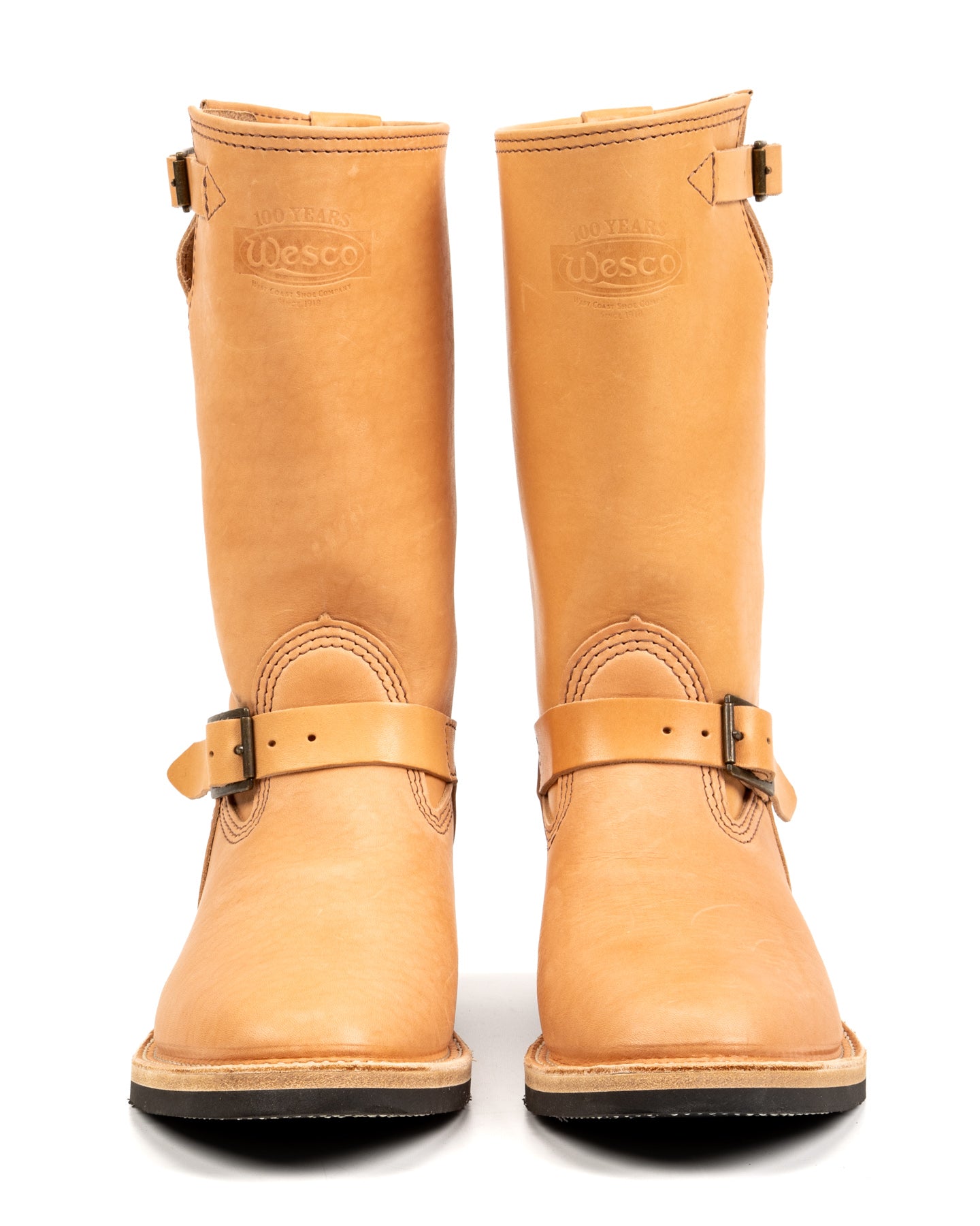 S&S x Wesco Van Cleef III Veg Tan Engineer Boot