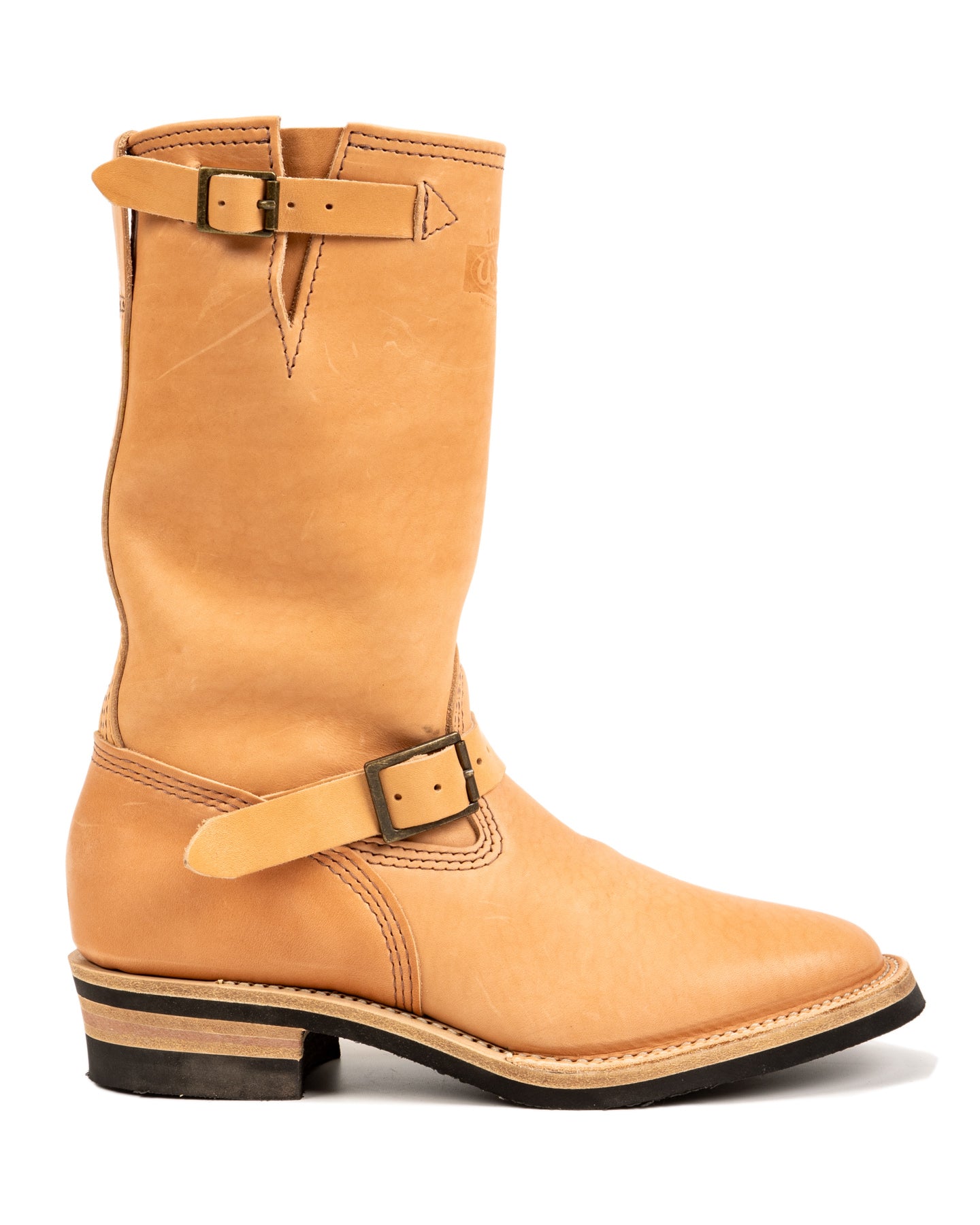 S&S x Wesco Van Cleef III Veg Tan Engineer Boot